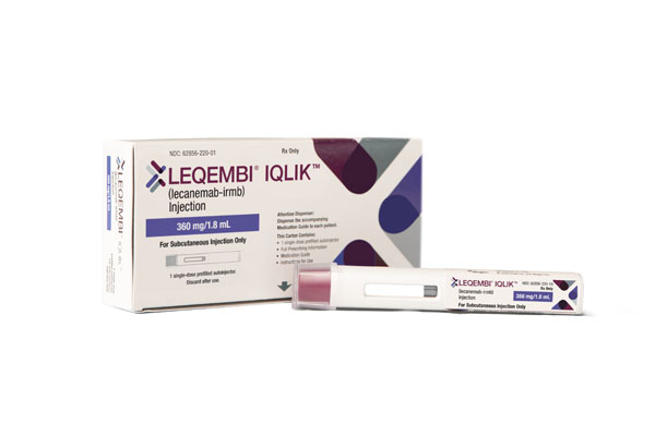 【10月に米国で発売した皮下注オートインジェクター製剤「レケンビ アイクリック」の写真】