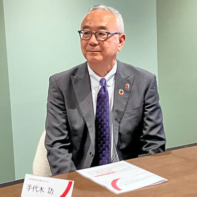 大型ディールの狙いや成長戦略を語った手代木氏